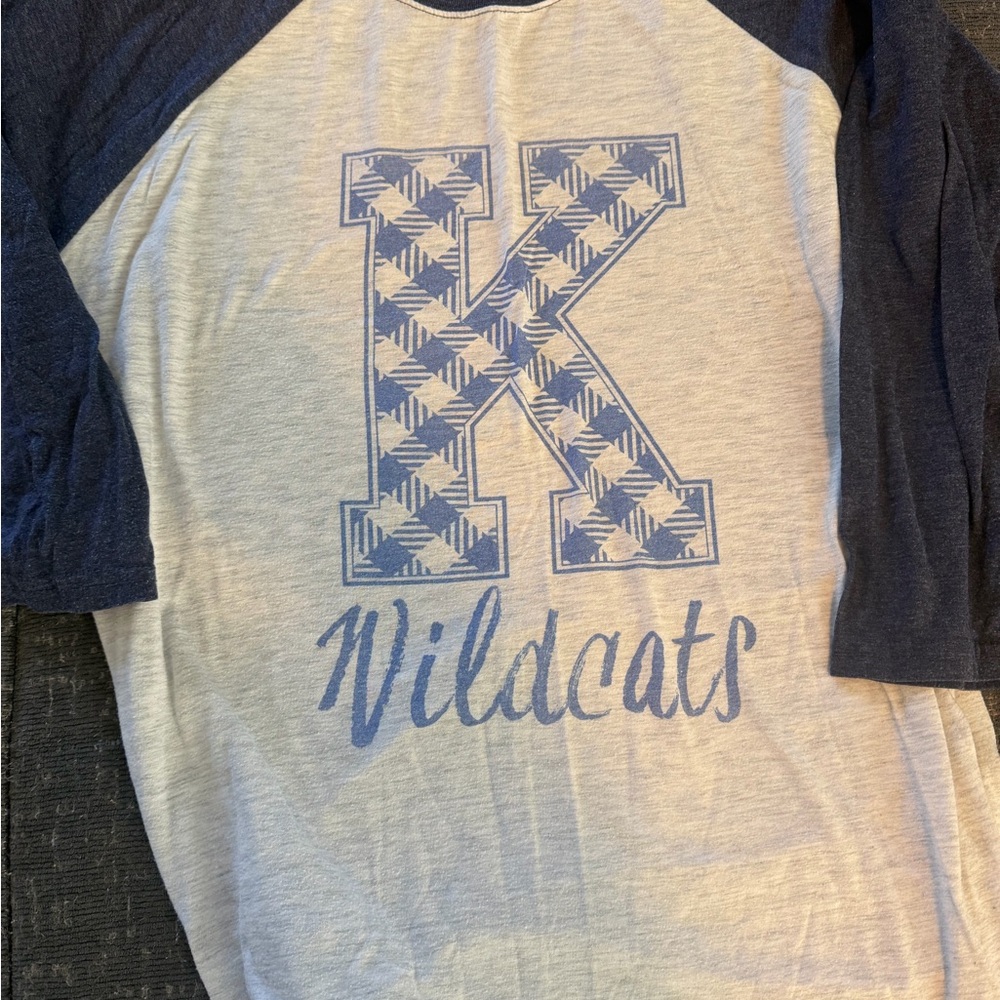 Women’s Wildcats Raglan Shirt - Blue and White